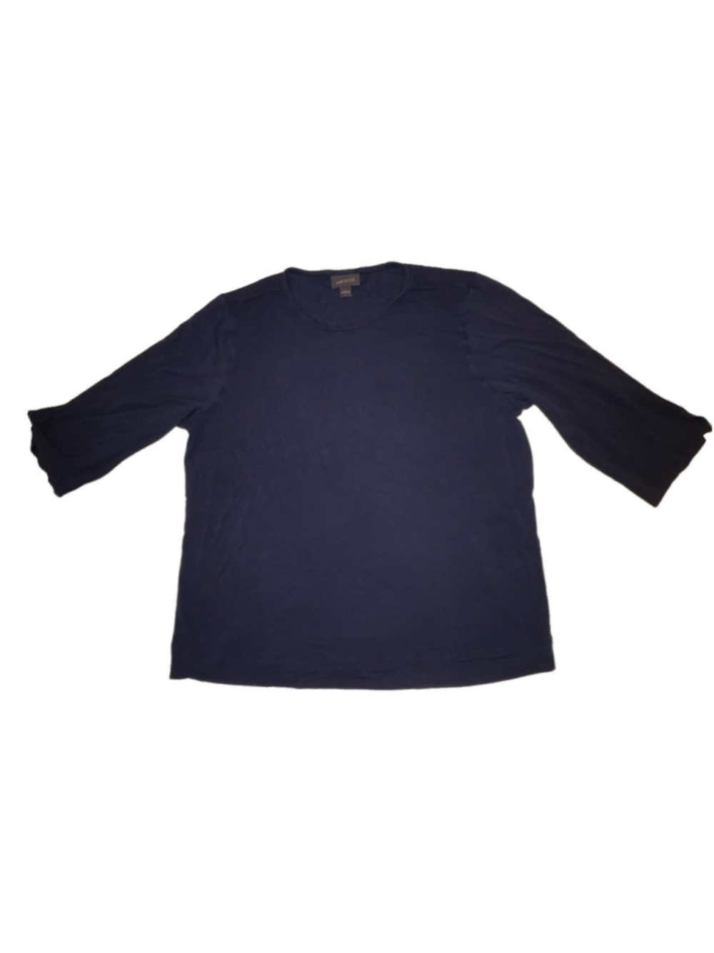 J. Jill Tee T Shirt 3/4 Sleeve-black -large-layering-hiking - Camping-cruise